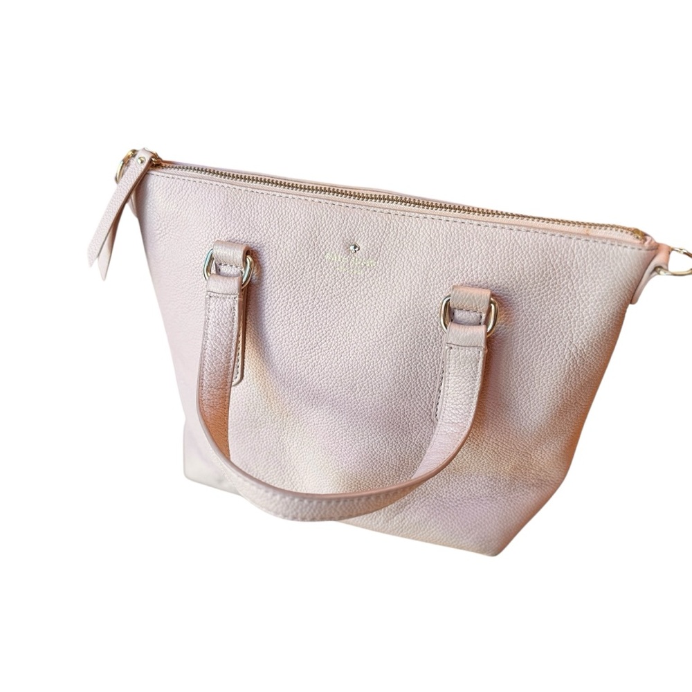 Kate Spade Larchmont Ave Small Penny Evangeline Satchel Bag Blush Pink No Strap - Picture 8 of 13